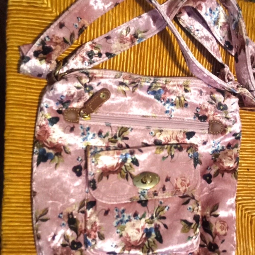 Velvety Crossbody Purse